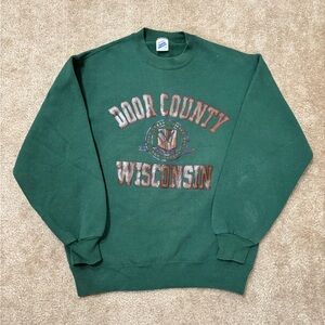 Vintage Green Door County Wisconsin Sweater
